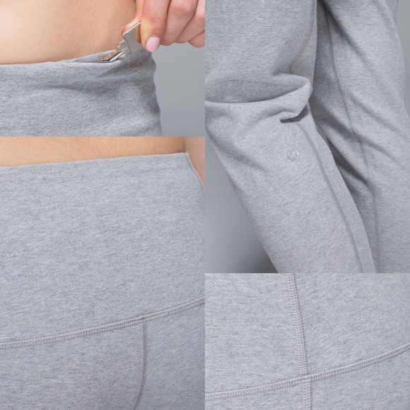 Lululemon Atman Pant Cotton Heathered Medium Grey - Picture 4 of 13